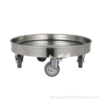 Stainless Steel Round Turnover Cart For Transport